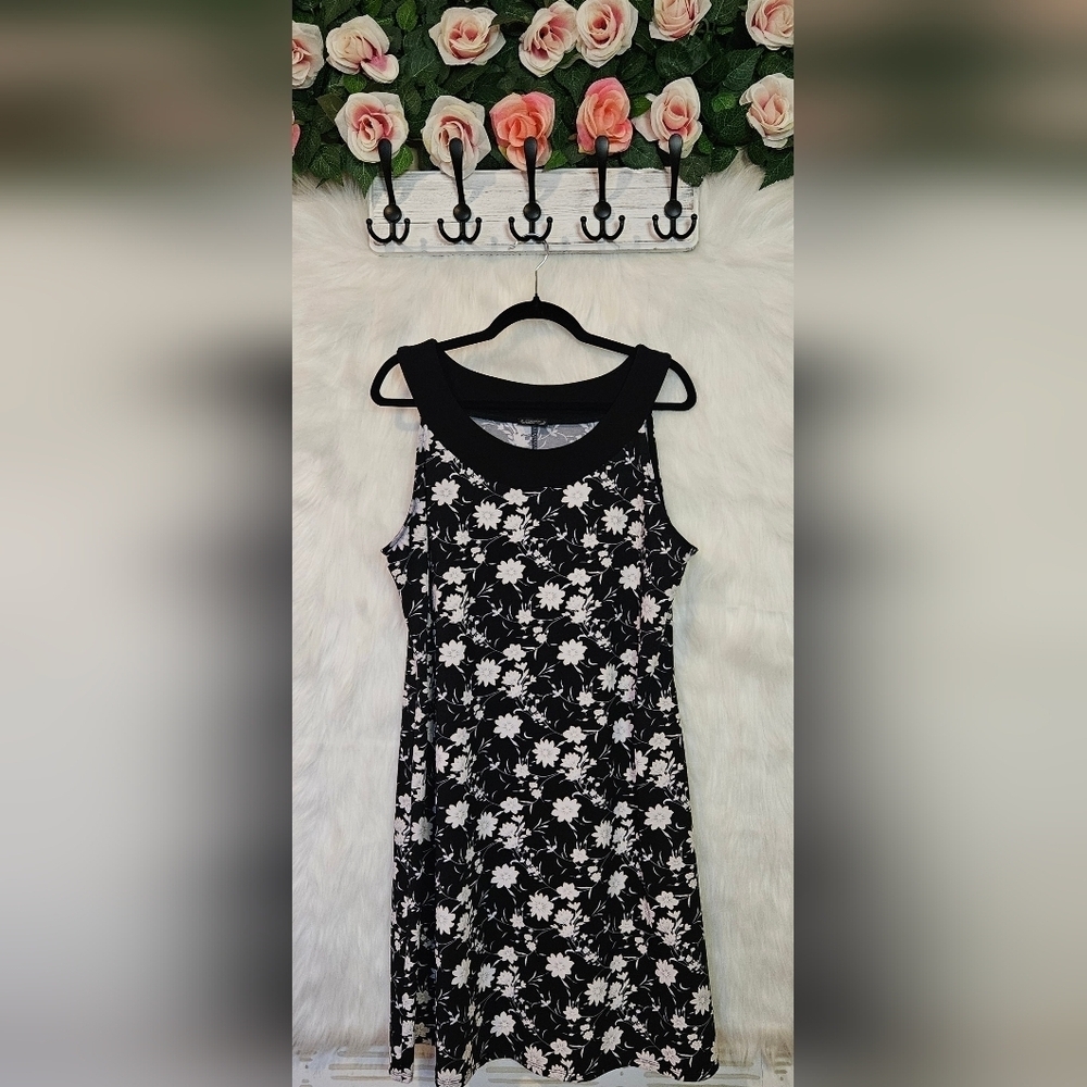 Clientele Classic Floral Y2K Stretch Mini Dress